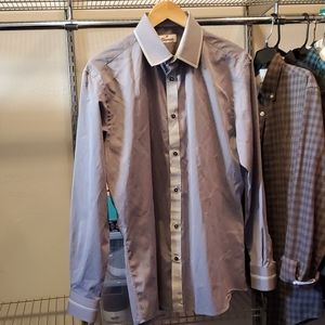 Custom tailored Italian men's dress shirt